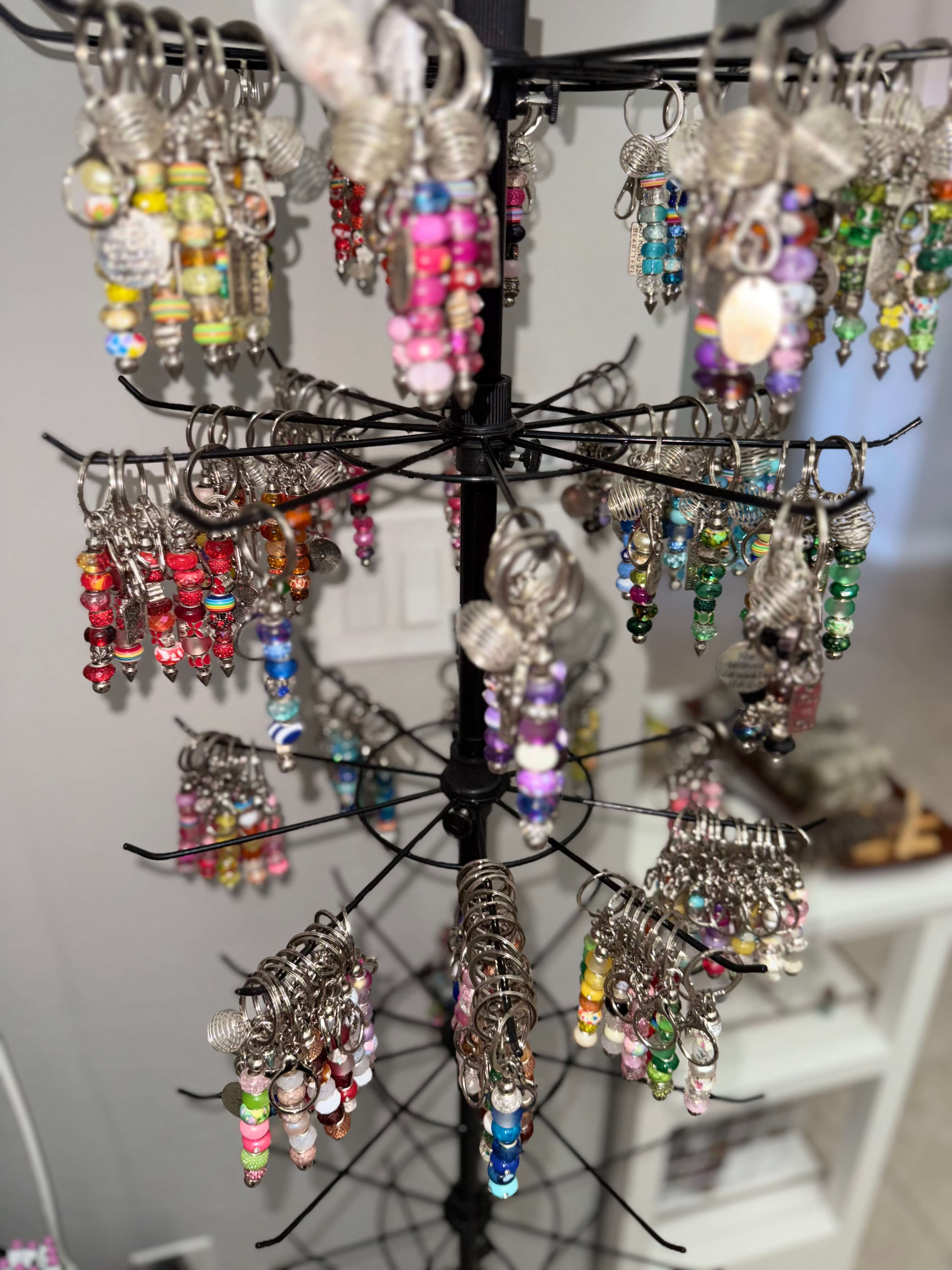 A gathering of one-of-a-kind keychains